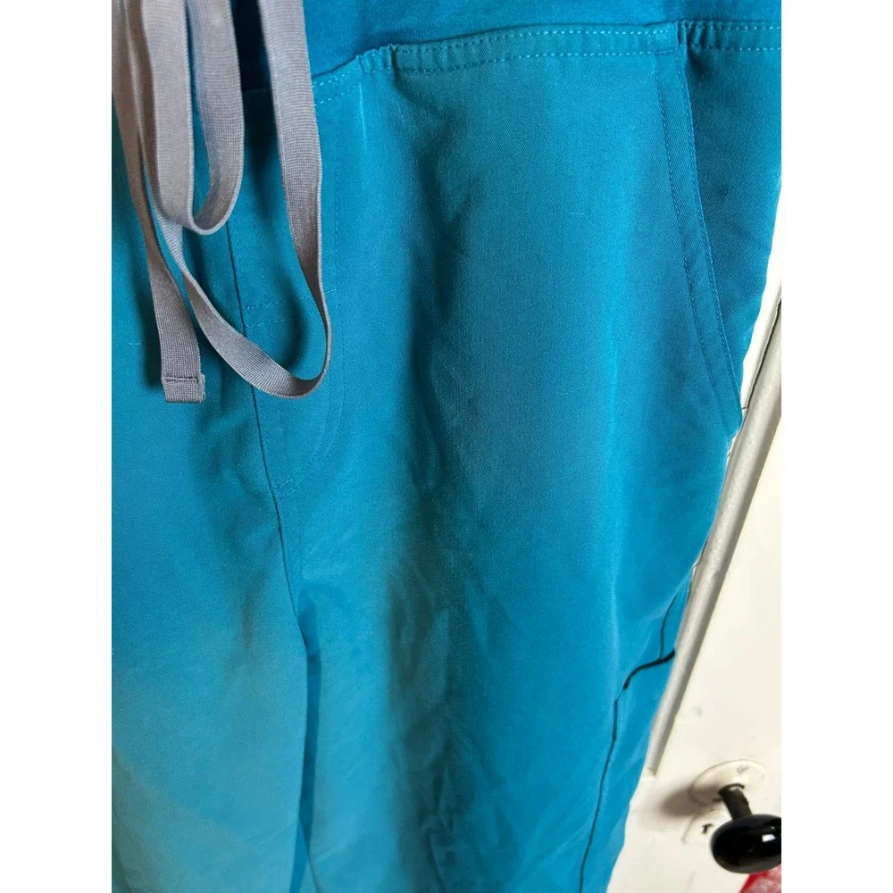 FIGS Men Teal Blue Technical Collection Scrub Pants T2001S Size XL Short